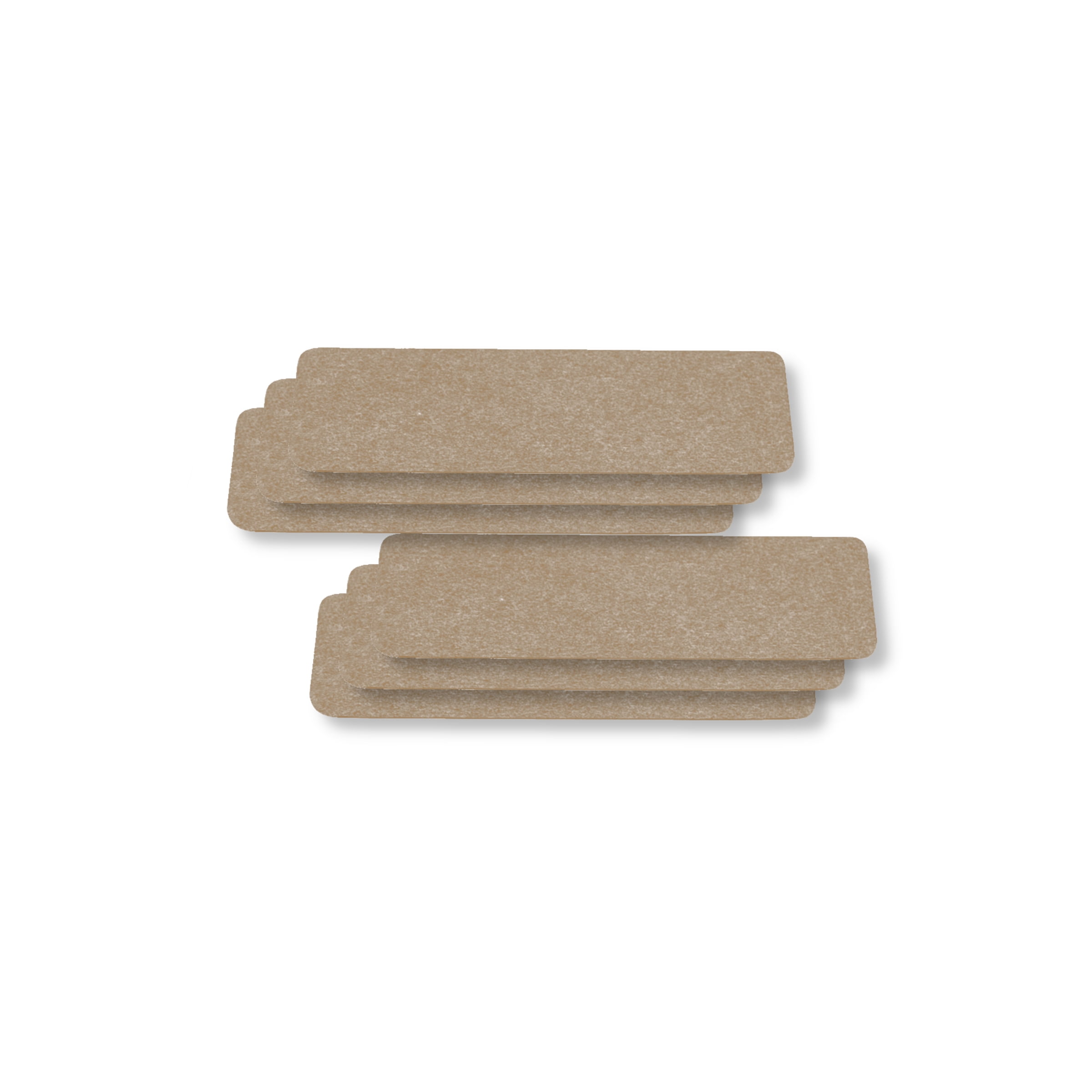 G-Floor Drip & Dry 12" x 20" Absorbent Pet Placemat, Tan (6 Pack)