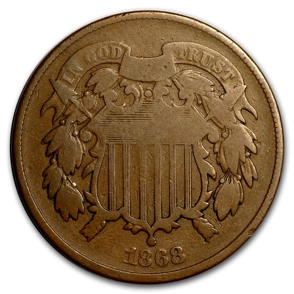 1868 Two Cent Piece VG