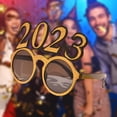 thumbnail image 6 of 2023 Funny Glasses New Year Photo Glasses for Celebrations Adults Children's Night Out Party Supplies Decorations Aureate, 6 of 8