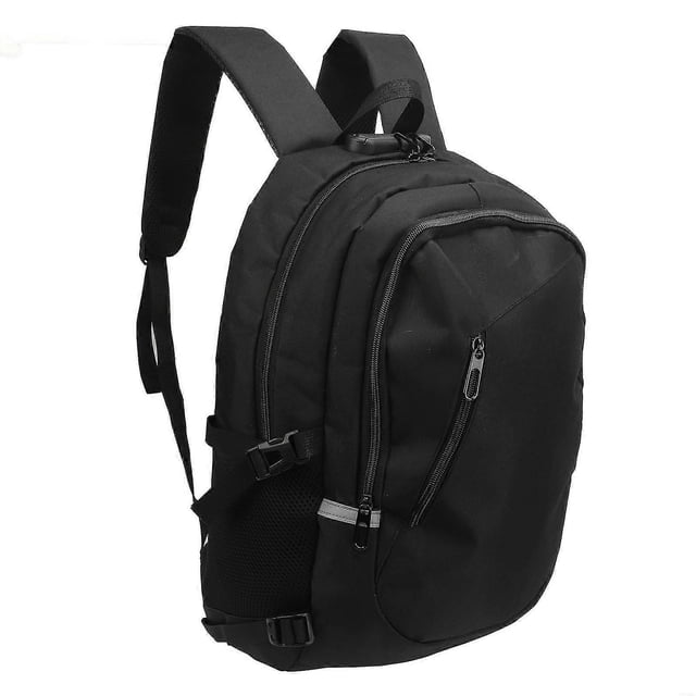 Large Capacity Anti-Theft Laptop Backpack compatible with Men with USB Port - Black