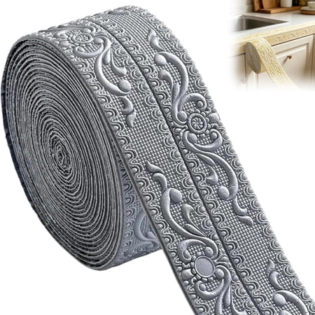 DIY Decorative Border Tape Peel and Stick Molding Trim Flexible Waterproof for Walls Furniture Mirror Cabinet Home Decor