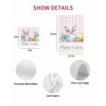 thumbnail image 7 of Easter Kitchen Dish Towels for Drying Dishes Set of 2, Spring Watercolor Bunny Eggs Flowers Pink Plaid Waffle Weave Microfiber Hand Tea Bathroom Towels Quick Dry & Absorbent Towel 15.7x23.6, 7 of 7
