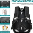 thumbnail image 4 of 17 inch Large Capacity Gaming Backpack for Boys 3pcs Set - Video Game Themed School Bookbag with Lunch Box and Pencil Case for Kids Teens, Elementary Middle High School Students, 4 of 7