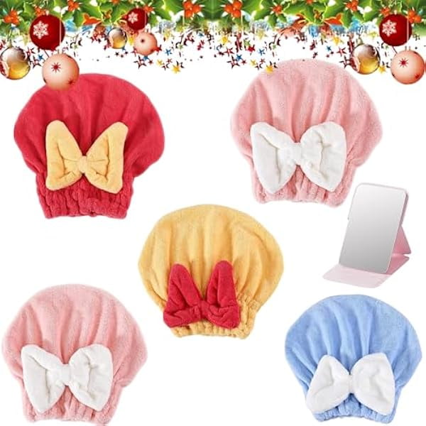 wonima11 Super Absorbent Hair Towel Wrap, 2026 New Hair Towel Wrap Women Quick-Drying Hair Towels, Soft, Wet Hair Towels Wrap for Women (5pcs-H)
