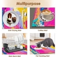 thumbnail image 2 of Red Blue Yellow Coffee Mat for Countertops, Painting Abstract Modern Dish Drying Mat 2 Pcs for Kitchen Coffee Bar Accessory Fit Under Coffee Maker Espresso Machine Dish Rack Rubber, 2 of 6