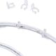 thumbnail image 5 of Toystoory 40 Uds. Tira de luces LED Clip de plástico transparente hebilla de Cable conector de manguera de lámpara de tira Decoración del hogar Toystoory HA6166-00B, 5 of 6