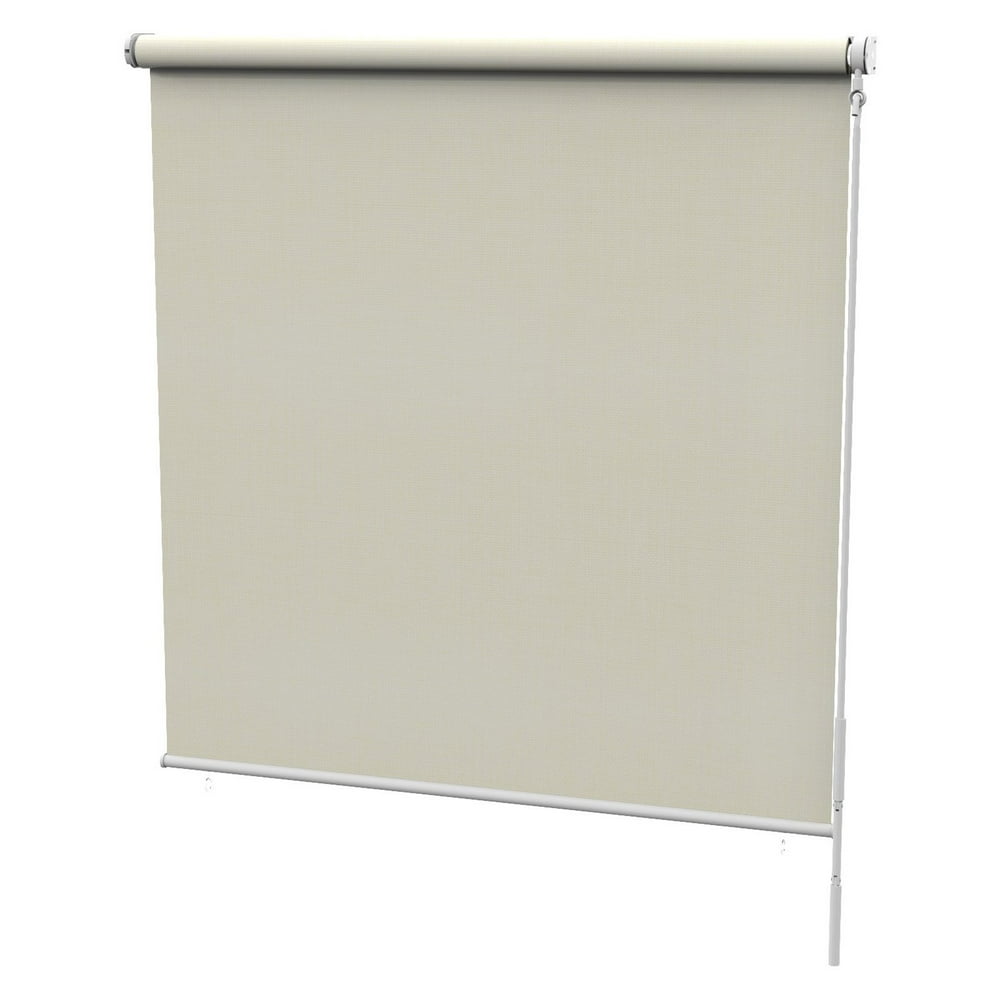 Radiance 8' x 6' Crank Operated Roll Up Solar Shades, Sand Dollar