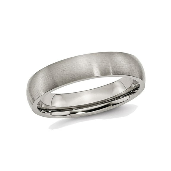 Gem & Harmony Mens Titanium 5mm Comfort Fit Wedding Band Ring for Men