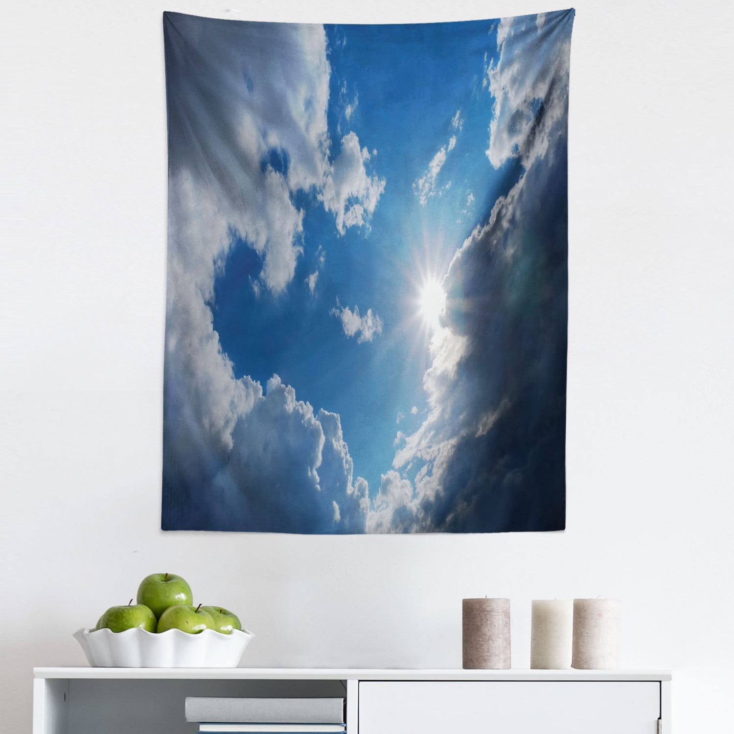 Sky Cloud Landscape Trippy Tapestry Wall Art Poster Hanging Sofa Table Cover 