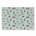 thumbnail image 1 of Floral Cutting Board, Print of Colorful Perfume Bottles and Flowers on a Background of Stripes, Decorative Tempered Glass Cutting and Serving Board, in 3 Sizes, by Ambesonne, 1 of 2