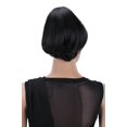 thumbnail image 5 of PRETTYSHOP BUN Up Do Hair Piece Hair Ribbon Ponytail Extensions Draw String Scrunchy Scrunchie Wavy Messy Black brown # 3 H402, 5 of 5