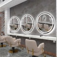 thumbnail image 6 of LUVODI Dual Lighted LED Bathroom Mirror 24in Anti Fog Dimmable Makeup Mirror Smart Touch Round, 6 of 15