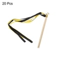 thumbnail image 3 of Unique Bargains 20Pcs Wedding Ribbon Sticks Ribbon Streamers Sticks for Wedding Celebration Golden,Black, 3 of 5