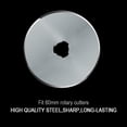 thumbnail image 2 of HEADLEY TOOLS 60mm Rotary Cutter Blades 10 Pack Compatible with Olfa, Fiskars, Replacement Rotary Blade for Arts Crafts Quilting Scrapbooking Sewing, Sharp and Durable, 2 of 7