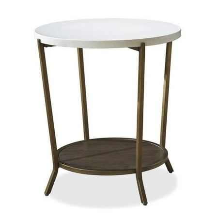 Brown Eyed Girl - Maklaine Round End Table in Brown Eyed Girl