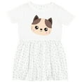 thumbnail image 3 of Inktastic Cute Cat, Little Cat, Kitten, Kitty, Cute Animal Girls Toddler Dress, 3 of 5