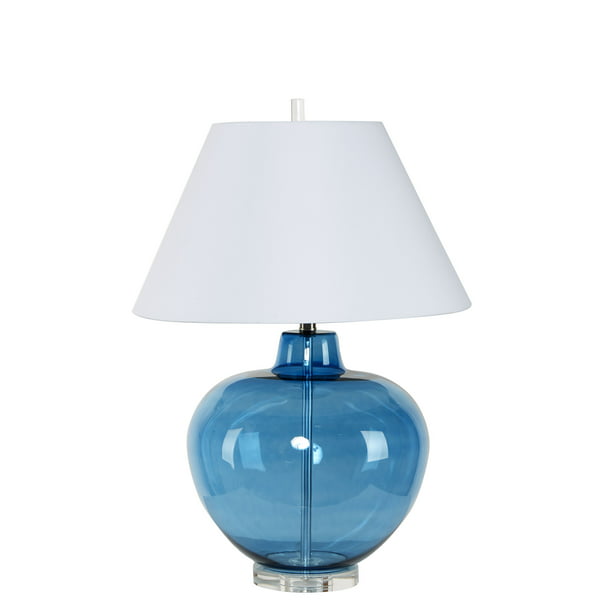 Dani Large Round Glass Table Lamp, Round Glass Table Lamp Shade