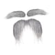 thumbnail image 5 of Bigote falso, cejas, disfraz, accesorios para fiestas de cumpleaños y óperas. gris, 5 of 9