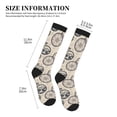 thumbnail image 4 of Sikiie Compass And Mountains In Bicycle Wheels 1 Pairs Compression Socks for Men and Women 15-20 mmHg Running Support Socks, 4 of 7