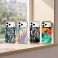 thumbnail image 6 of For iPhone 14 Pro Max Phone Case,Support For Mag-Safe,Luxury Bling Gilded Starry River Pattern Back Design,Ultra Slim Shockproof Anti-Scratch Drop Protection,Non-Slim Thin Phone Case,A, 6 of 13