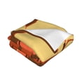 thumbnail image 5 of Vintage Brown Leaves Throw Blanket, Super Soft Anti-Pilling Flannel Bed Blankets, 50"x40", 5 of 8