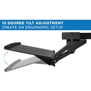 Mount-It! Under Desk Computer Keyboard and Mouse Tray, Ergonomic