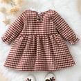 thumbnail image 2 of YEEDISON Baby Girl Clothes Baby Dress Bow Long Sleeve Baby Girl Dress Party Wedding Princess Dress Baby Clothes 0-18M, 2 of 4