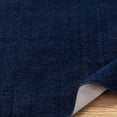 thumbnail image 4 of Ottomanson Softy Bath Rug Washable Non-Slip Rubberback Solid 2x8 Indoor Runner Rug, 2'2" x 8', Navy, 4 of 6