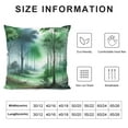 thumbnail image 5 of GOSMITH Watercolor Fog Forest Pillow Covers, Rustic Style Nature Pine Trees Print Throw Pillow Covers Winter Christmas Pillowcase Decor for Indoor Outdoor Home Sofa Bedroom Living Room, 5 of 5