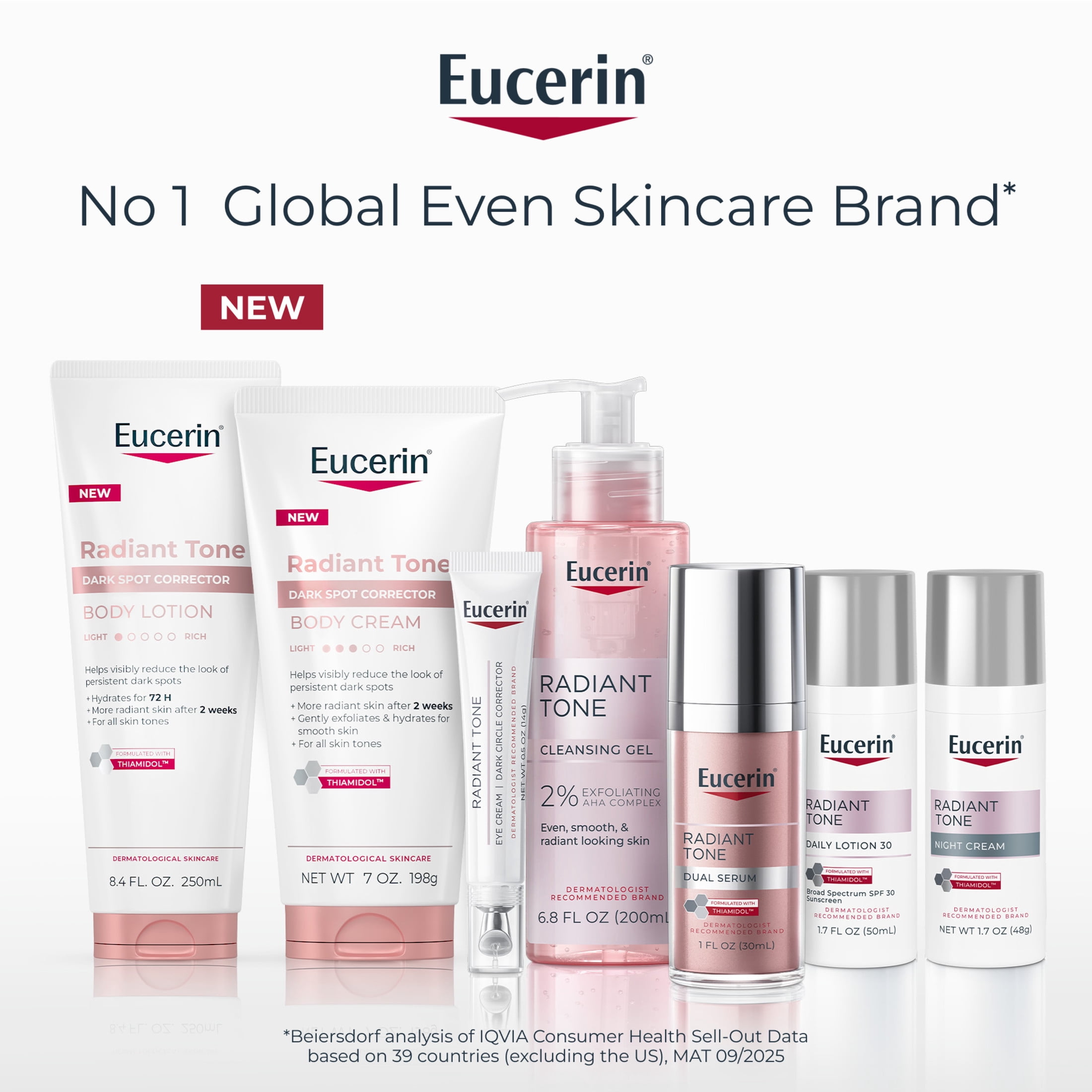 Eucerin Radiant Tone Dark Spot Corrector Body Lotion, 8.4 fl oz Tube