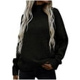 thumbnail image 2 of Lilgiuy Fall Fashion Women Casual Comfortable Long Sleeve Turtleneck Sweater for Cold Weather, 2 of 5