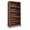 brown, variant on 71" Farmhouse Bookshelf with Adjustable Shelves, 5-Tier Tall Bookcase with Wood Legs, Rustic Design, 31.5" Width