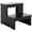Matt Black, variant on Collection Haven Light 2-Stair Step Stool for Adults & in Kitchen, Bedroom, Bathroom (Fully Assembled)