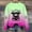 Hot Pink, variant on Fall Sweatshirts Women Yellow Cute Crewneck Sweatshirts Gradient Long Sleeve Animal Graphic Womens Fashion