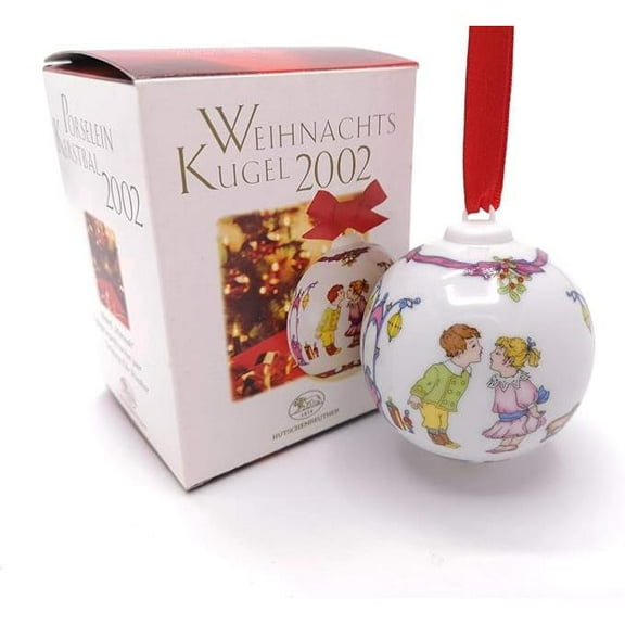 2002 Weihnachts Kugel (Blown Glass) Hutschenreuther Christmas Ornament 4011699763073