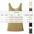 thumbnail image 4 of QLEICOM Undershirts for Women,Womens Tank Tops,Shapewear Camisoles with Built in Bra Tummy Control Compression Tank Tops for Women Body Shaper Padded Tanks, 4 of 5