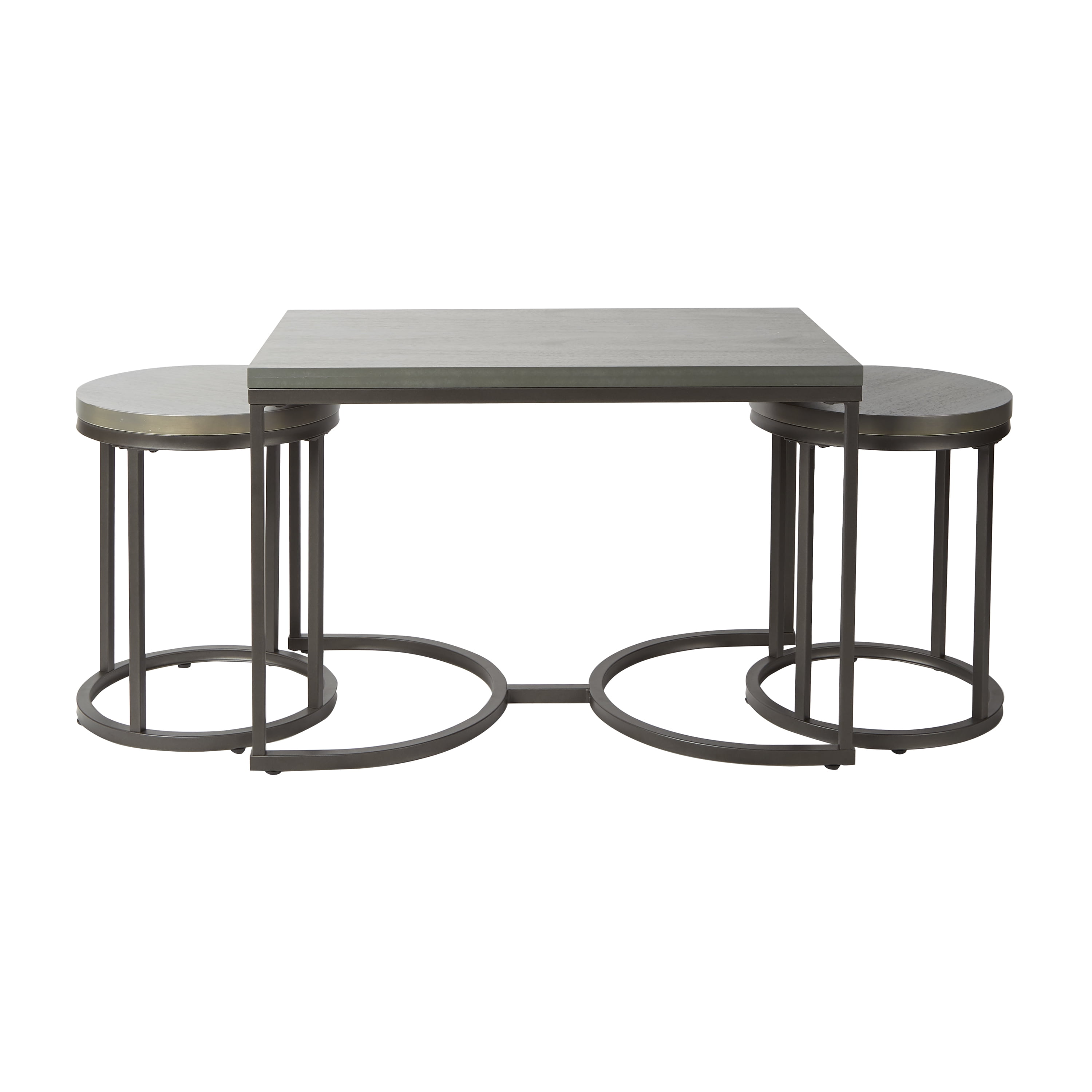 Adornments 3 Piece Nesting Coffee & Side Tables