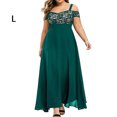 thumbnail image 2 of Guardurnaity Vestido largo de mujer estético fuera del hombro encaje transpirable elegante Swing Sundress Party Club Dance Date ropa cómoda Vestidos Verde L Guardurnaity AP011134-07, 2 of 5