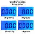 thumbnail image 3 of Speravity de peso electrónica 50g-20kg g/kg/lbs/oz Pantalla digital LCD de pesaje Buggage Handheld Steelyard Green Type3 NO3 Speravity TO008247-02B, 3 of 6