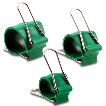 Gadgetklip Garden Clips: Re-Usable Simple to Use Plant Accessory for Indoor/Outdoor Use with Plants Garden Tools Hoops Trellis and Plant Cage Clips - 9 Green Clips - 3 Small 3 Medium 3 Large