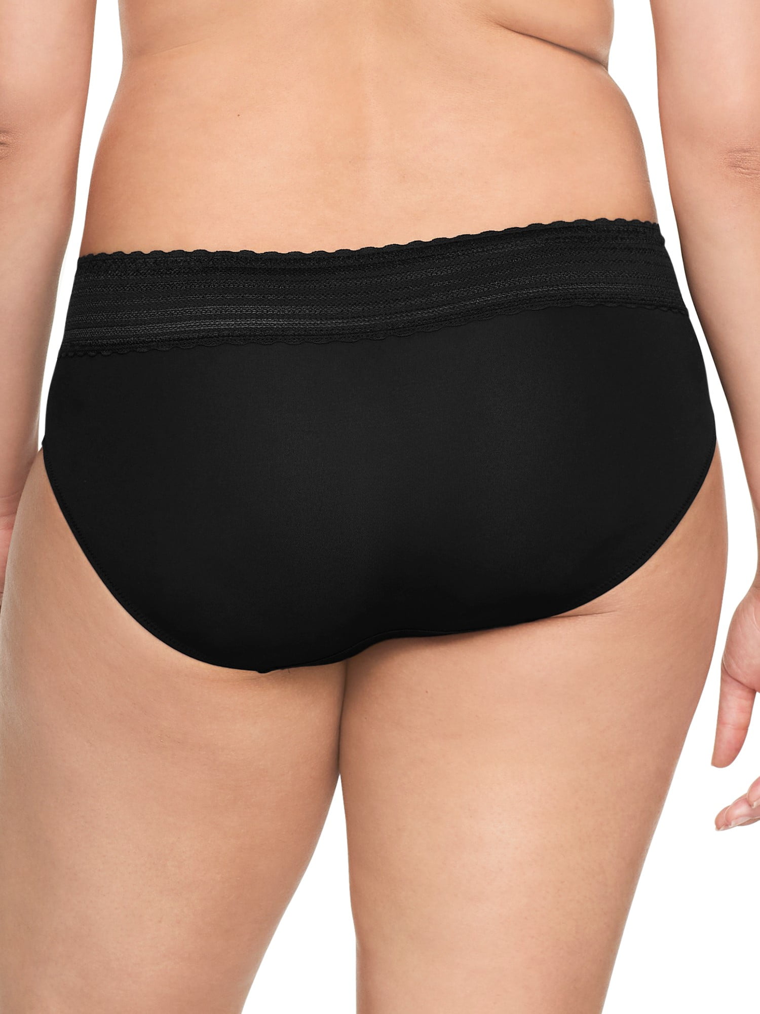 Warners® Blissful Benefits Women's Dig-Free Comfort Mid Waist Microfiber Hipster With Lace 3-Pack S-3XL