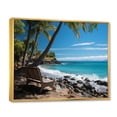 thumbnail image 2 of Designart "Finding Paradise in the Caribbean I" Nautical & Beach Floater Framed Wall Art Print, 2 of 7