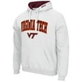 thumbnail image 2 of Men's Colosseum White Virginia Tech Hokies Arch & Logo 3.0 Pullover Hoodie, 2 of 3