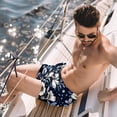 thumbnail image 2 of luoweisi Men's Beach Shorts Quick Dry Swim Trunks with Mesh Lining Flower XL, 2 of 5