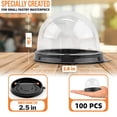 thumbnail image 2 of 100 Pcs Mini Cupcake Containers With Clear Lid, Individual Cupcake Desserts Desk Pets Containers Small Muffin Pod, 2 of 8