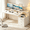 White, variant on DreamCurship 67" Computer Desk with LED Light, Desk with Drawers, Gaming Desk with Monitor Stand, Writing Desk with Printer Space for Office, Walnut