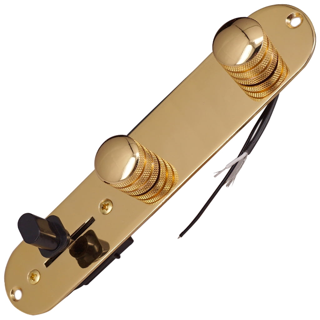 LeeQinersw 3 Way Prewired Control Plate Wiring Harness with Switch Knobs for TL Electric Golden