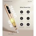 thumbnail image 2 of MelodySusie Cordless Portable Nail Drill, 25,000 RPM PC180G Rechargeable Nail E-file Kit, with Drill Bits & Sanding Bands, Gold, 2 of 7