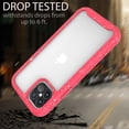 thumbnail image 6 of CoverON Apple iPhone 12 Case / iPhone 12 Pro Case (6.1"), Military Grade Full Body Rugged Slim Fit Clear Phone Cover, Pink (White Splash), 6 of 9