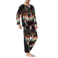 thumbnail image 2 of Balery Glitch Screaming Skull Pijama para Hombre de Dos Piezas con Manga Larga, Conjunto de Dormir y Descanso Suave con Bolsillos-Small, 2 of 7